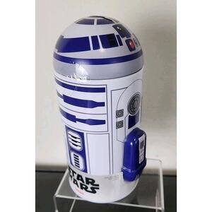 Disney Star Wars R2D2 3 Pairs Crew Socks Tin Can Bank Shoe Size 6.5-12